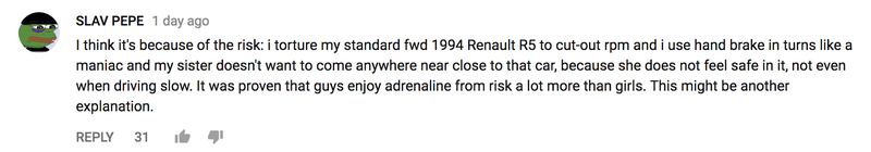 Illustration for article titled The Comments On This Video About A Lack Of 'Car Girls' Are Why There's A Lack Of Car Girls